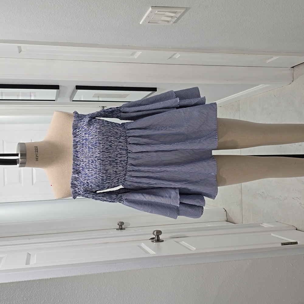 Smocked Off-Shoulder Tunic Top